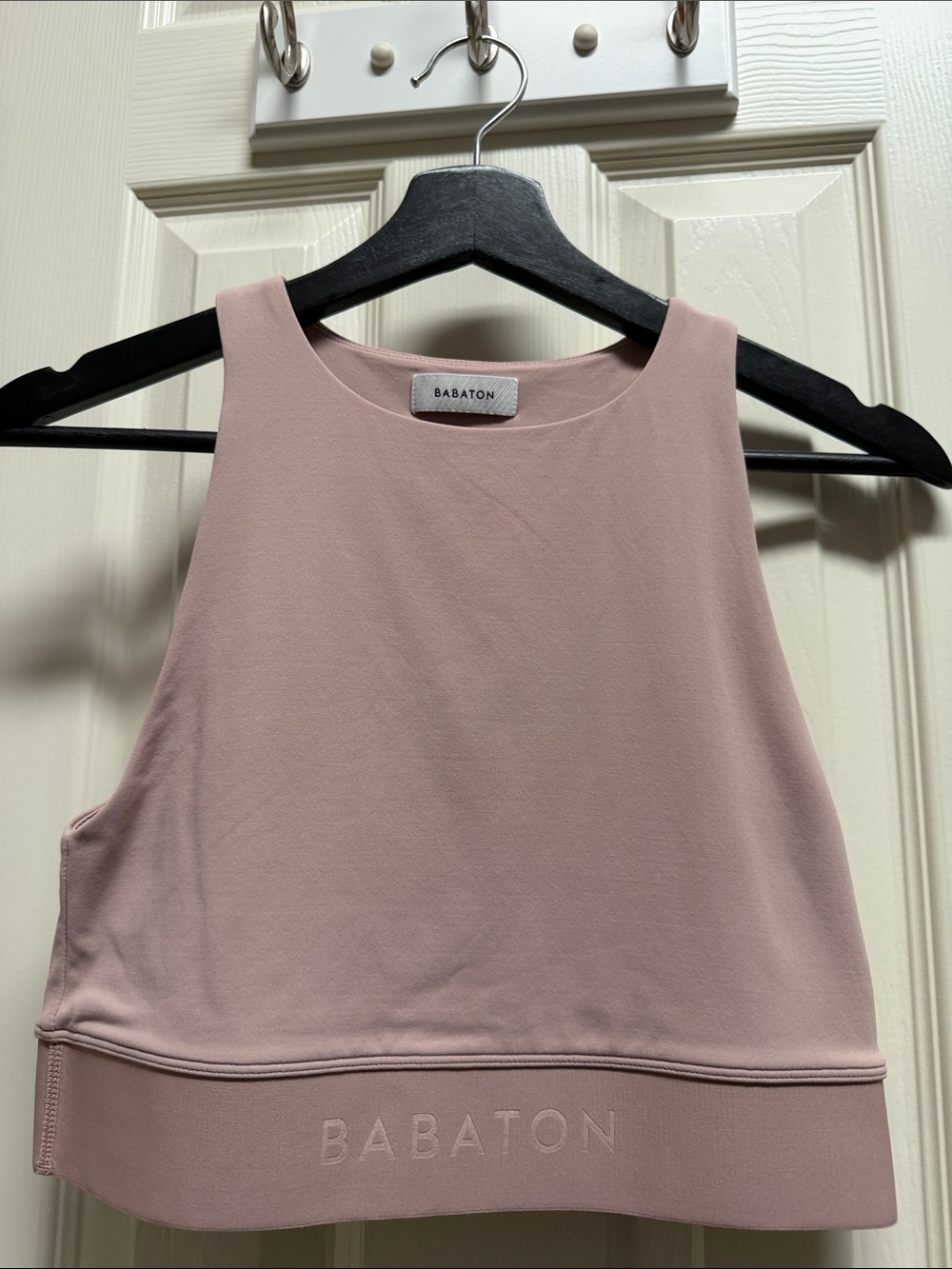 Babaton Dusty Blush Cropped Tank Top
